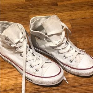 white high top converse
